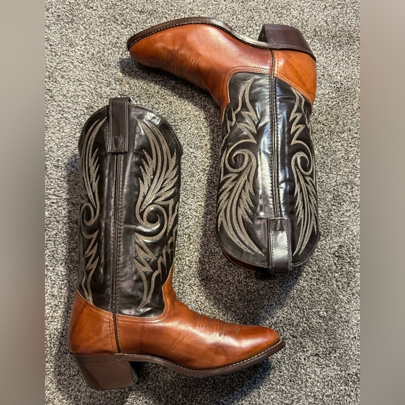 Men’s Cowboy Boots Texas Brand Size 9.5 D Style 9911 Made In The USA - Picture 3 of 16